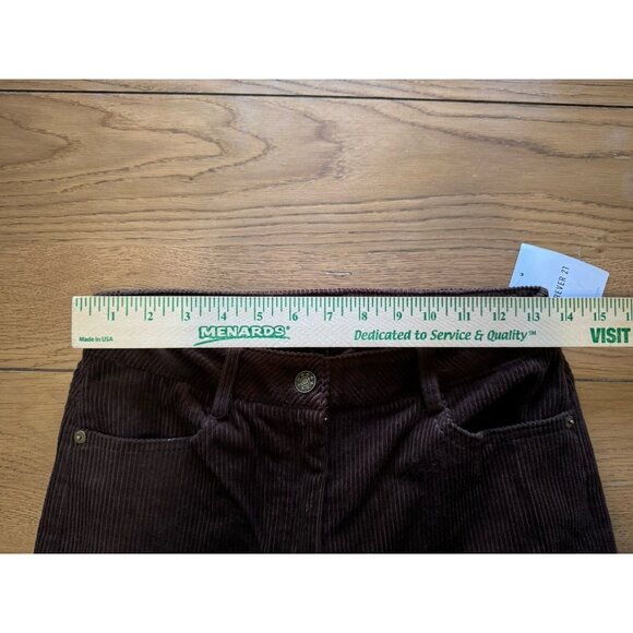 Forever 21 Corduroy Pants Women Size Medium Flared Leg Chocolate Boho Hippie NWT - Picture 3 of 16